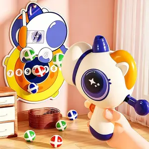 Throw Stick Ball Toy Set, Children Soft Bullet Shooting Gun Target, Parent-Child Interactive Shooting Game, Outdoor Indoor Play