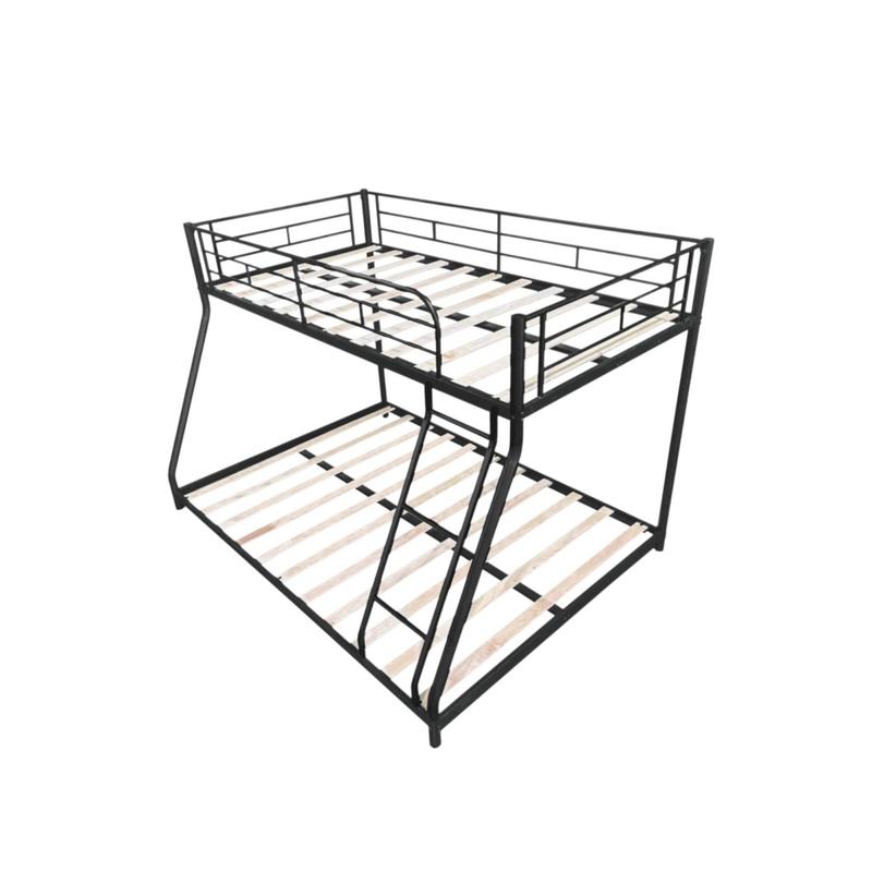 Metal Twin over Full Bunk Bed/ Heavy-duty Sturdy Metal/ Noise Reduced/ Squeak Free/ Wooden Slat/ No Box Spring Needed