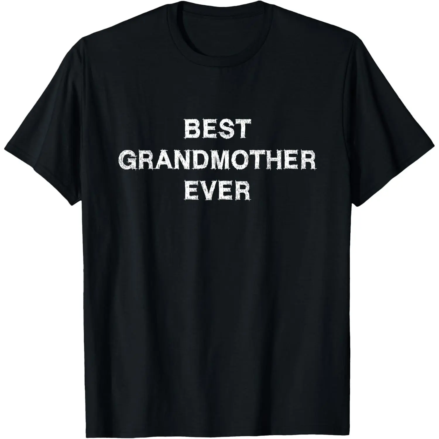 Women's "Best Grandmother Ever" Graphic T-Shirt, Vintage Style 100% Cotton Top, Funny Everyday Gift for Grandma