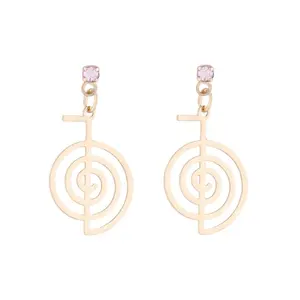 Cho Ku Rei Reiki Symbol Earrings (Gold)