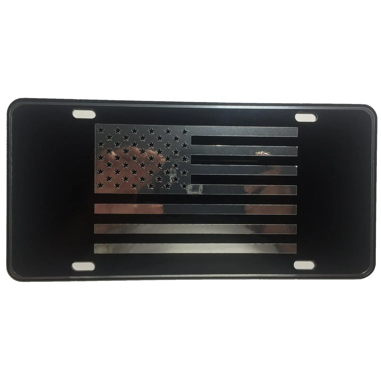 CustoMonsterDesigns US American Flag Heavy Duty Aluminum License Plate S1