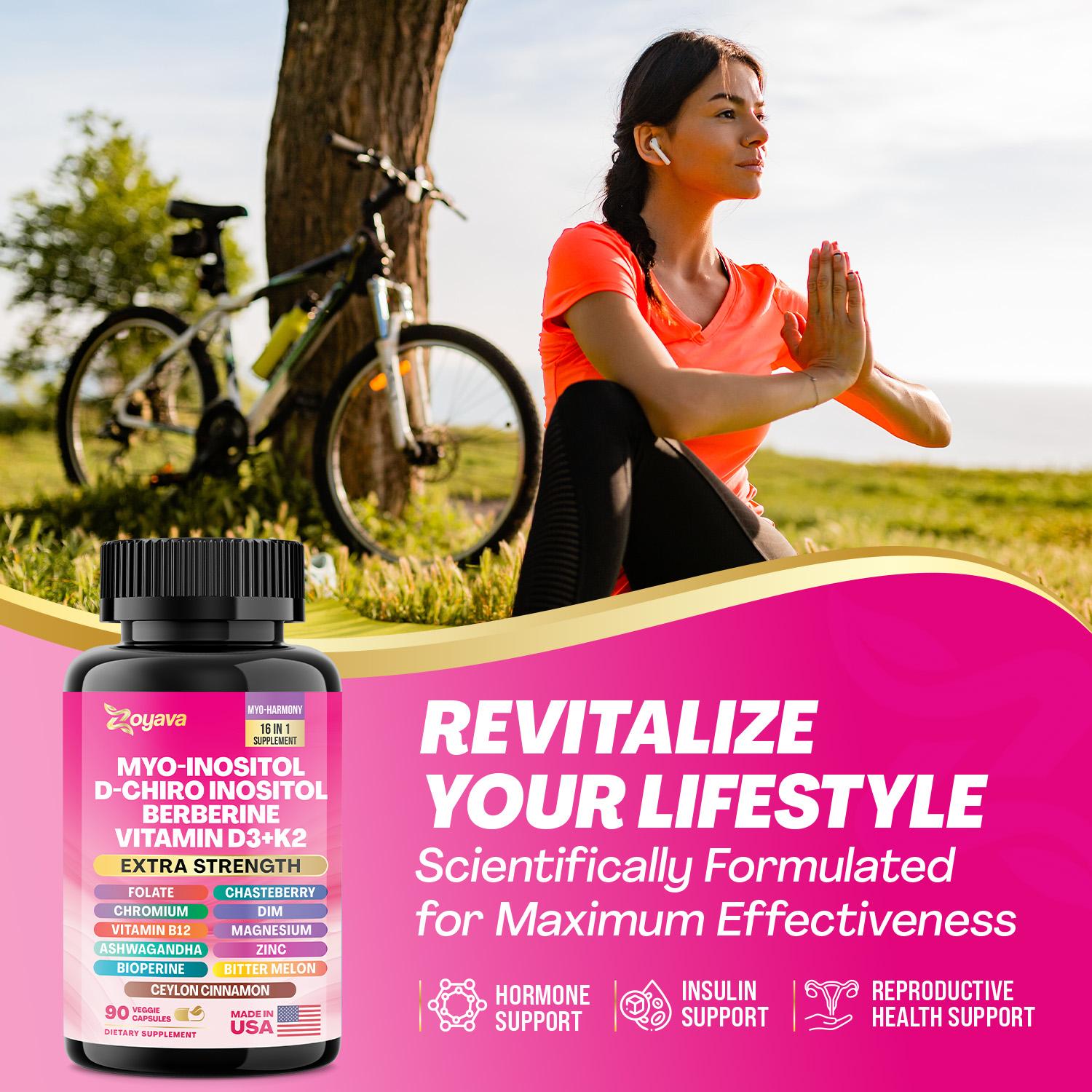 Blooming Balance Bundle: Zoyava Myo-Inositol & Collagen Supplement, All-in-One Multivitamin Combo, Made in USA with Extra Strength Ingredients