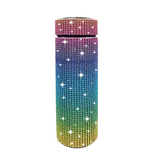 Rhinestone Smart Thermos Tumbler