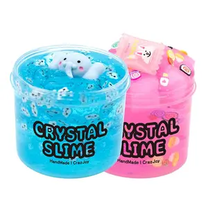 Crystal Slime Toy, Transparent Sticky Slime, Non-sticky Stretchy Sludge, Classroom Reward Slime, Party Favors, Birthday Gift, Soft Squishy, Stress Relief Squishy