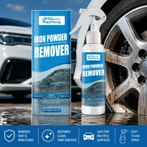 Auto Iron Powder Rust Remover Spray 100ml Set for Metal Tools Cars and Chains Removes Iron Stains Cleans Multiple Surfaces Fast Rust Remover Auto Products