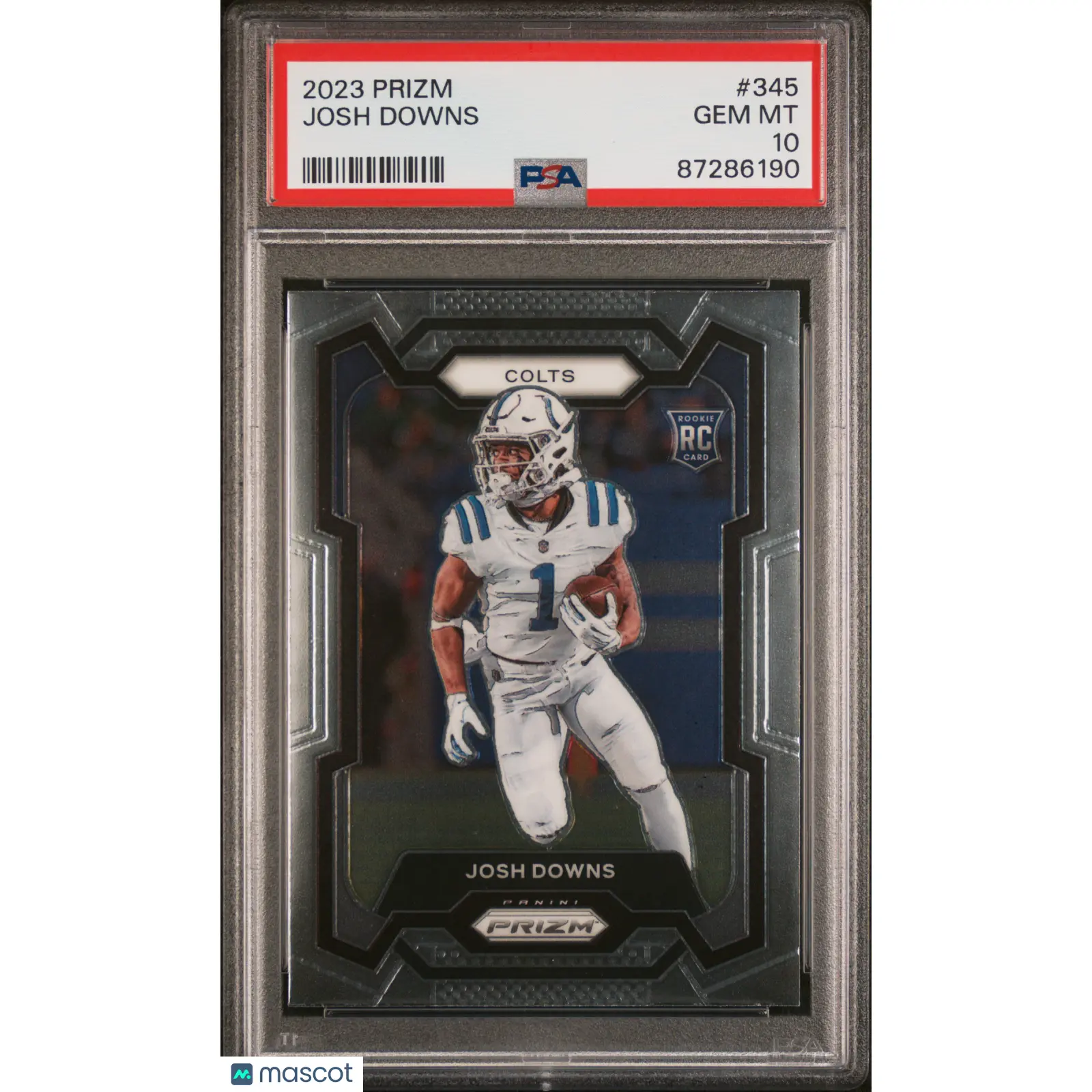 Josh Downs PSA 2023 Panini Prizm #345 10