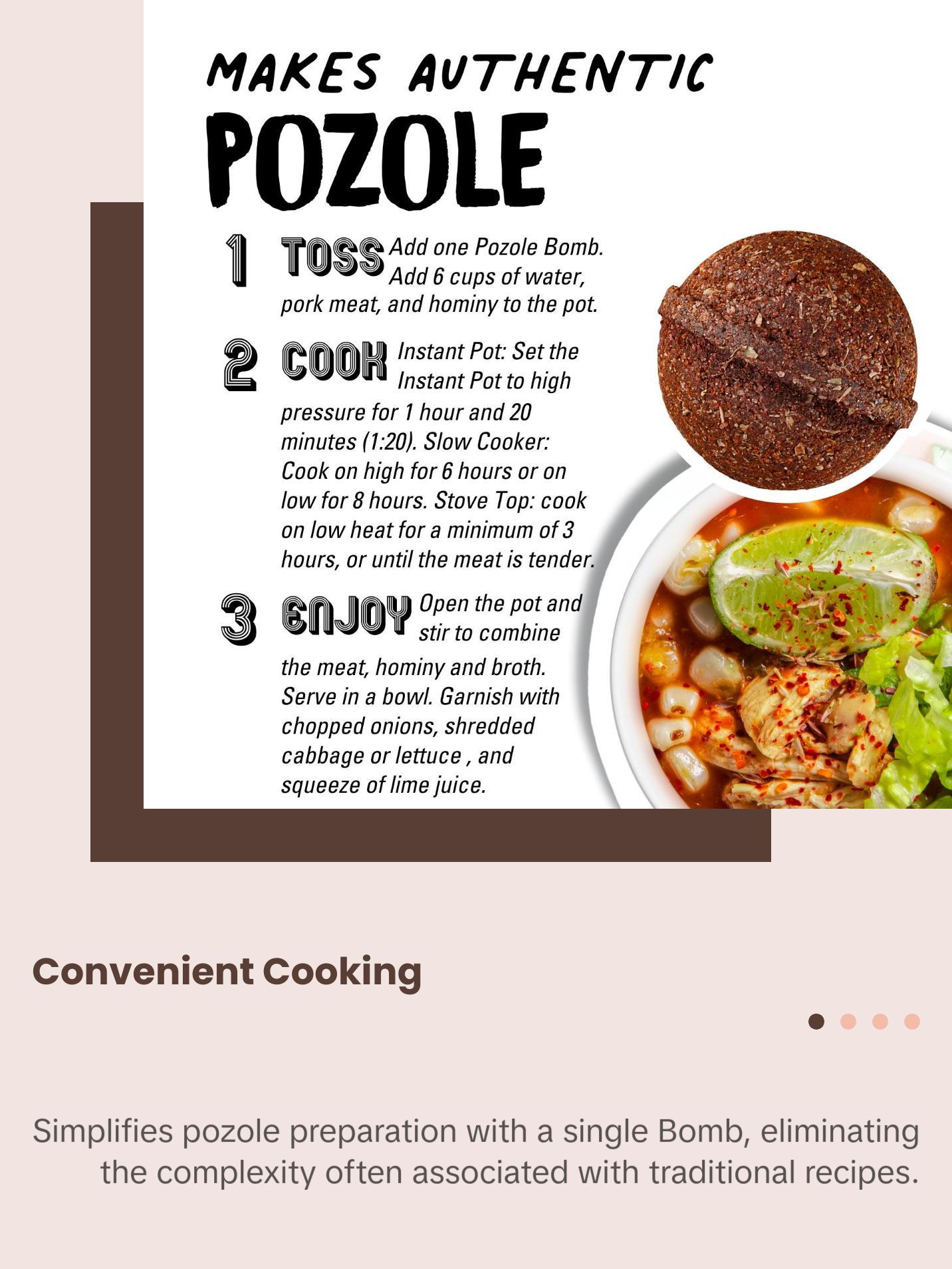 PozoleBombs bundle by EZ Bombs - Seasoning Spice Bomb Flavor for Authentic Mexican Dishes - Traditional