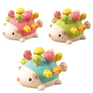 Random Color Hedgehog Toys - Toddler Learning Toys, Hedgehog Stick Fine Motor and Sensory Toys for Kids, Car Travel Toys, Easter Birthday Christmas Gifts