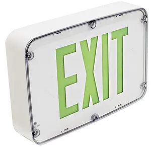Westgate Mfg XTN4X LED Exit Sign, 3.8W, Double Face, Green/White, Emergency Battery, 120-277V, XTN4X-2GWEM