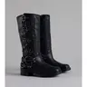 Totally Edgy Buckled Square Toe Boots