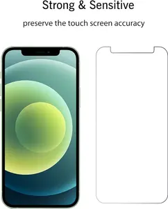 Glass Screen Protector for iPhone 12 / iPhone 12 Pro 2020 6.1 Inch 3 Pack Case Friendly Tempered Glass