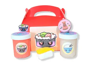 Sushi Slime Kit – DIY Crunchy Slime with Clay & Toppings