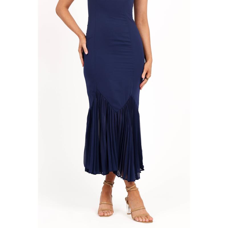 Ashton Midi Dress - Navy