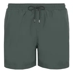 Grey Mid-Length Swim Shorts