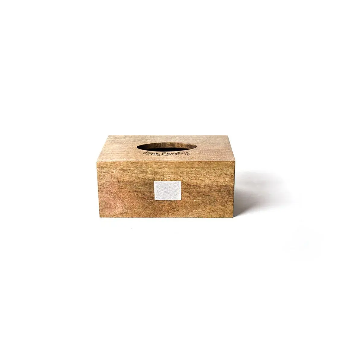 Mini Rectangle Wood Tissue Box
