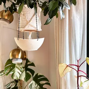 Hanging Catch Tray - Cream + Black