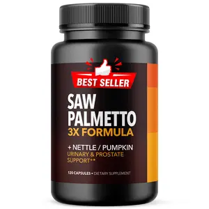 Saw Palmetto Capsules with Stinging Nettle & Pumpkin Seed Extract | Vegan Daily Wellness Supplement for Men’s Lifestyle and Urinary Support