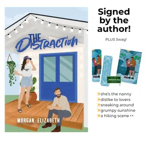 The Distraction Regular Cover, a grumpy sunshine, small town romance novel