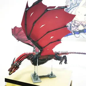 Movie Series The Drogon and Viserion Dragon Model Building Blocks Game Action Figures Bricks Assembly Toys For Childrens Gifts