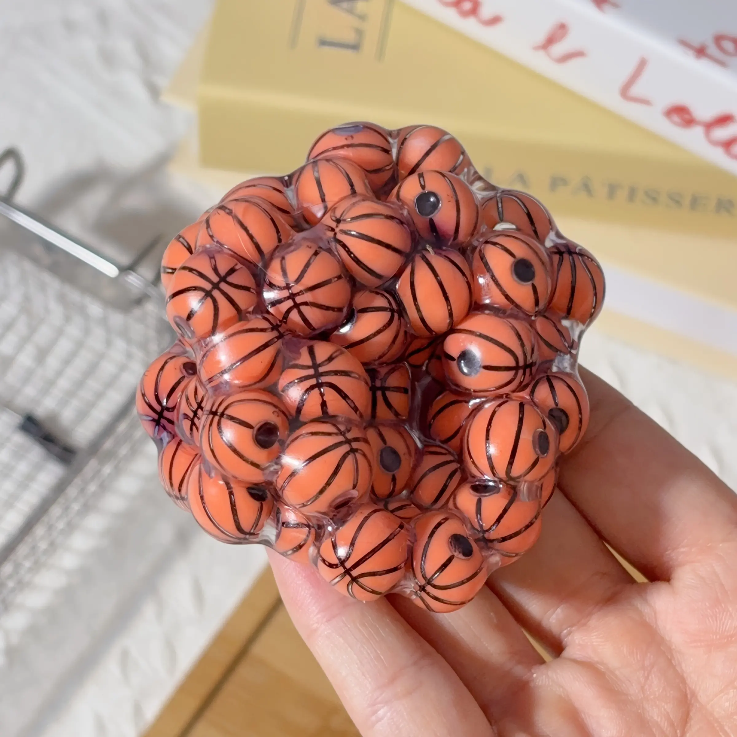 Handmade Asmr Sensory Fidget Ball, Fidgeting Basketball Relax Toy with Realistic & Design, Durable Tpr Material, Perfect Gift, Stress Relief Tool, Stress Relief Gadgets, Sensory Stress Reliever