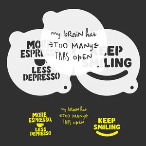 Espresso Coffee Stencils