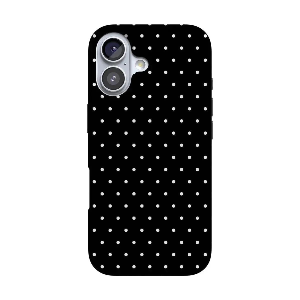 Casely iPhone 16 Plus Case | On the Dot | White Polka Dot | Compatible with MagSafe | Classic Ultra Thin Design