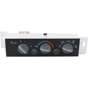 A/C Heater Control Panel Climate Control Module Without Rear Window Defogger Switch for 1996-2000 Chevy GMC C1500 C2500 C3500 K1500 K2500 K3500 Suburban Yukon Replace# 599-007, 15-72548