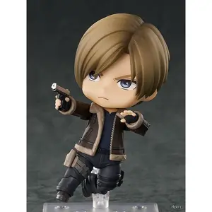 Aixlan #2337 Leon Scott Kennedy Figure 10cm Q Version Cute PVC Action Figure Amine Birthday Gift Collectible Figurine