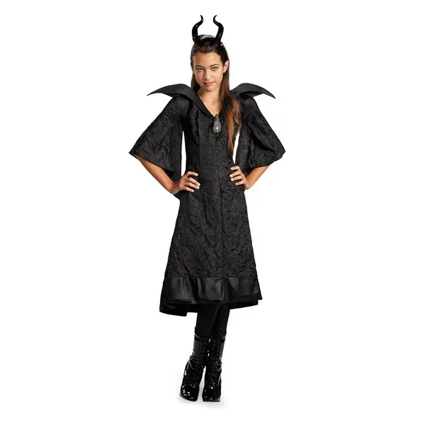 Girls Classic Maleficent Christening Costume Gown