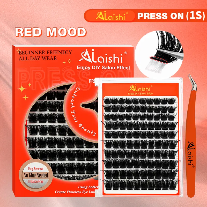 Ailaishi 50D/80D/150D/200D Self-Adhesive Cluster Lashes 100/130/200 Clusters-NoGlue, Individual , Press-On False Eyelashes, Mixed Lengths, DlY Eyelash Extensions with Tweezers, Beginner-Friendly Easy Application, TikTok Shop Holiday Haul , DealsForYouDays