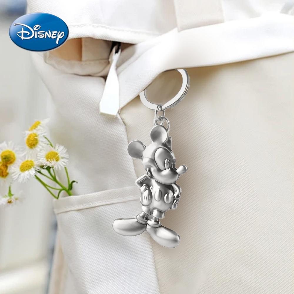 1PC Disney Keychain Officially Licensed Collectible Cute Animal Anime Mickey Daisy Duck Donald Duck Goofy Minnie Keyring Backpack Decoration Car key Pendant Desk Ornament Anti-Rust Exquisite Alloy Enamel Gift