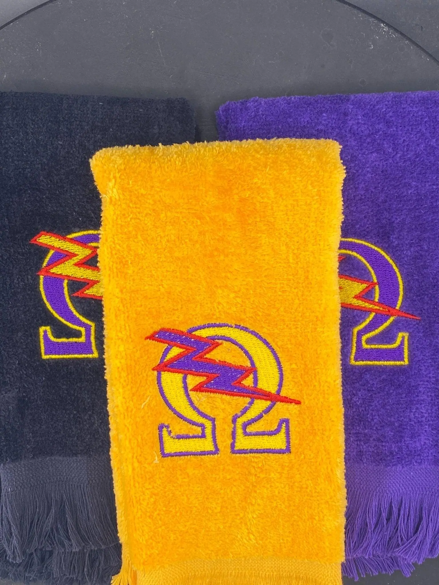 Omega Psi Phi Qlassic Thunderbolt Hop Towel Fraternity Pride Greek Life