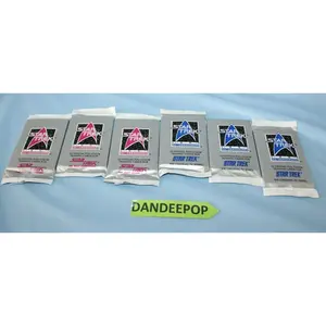 6 Packs Star Trek Paramount 1991 25th Anniversary Trading Card Packs Sealed