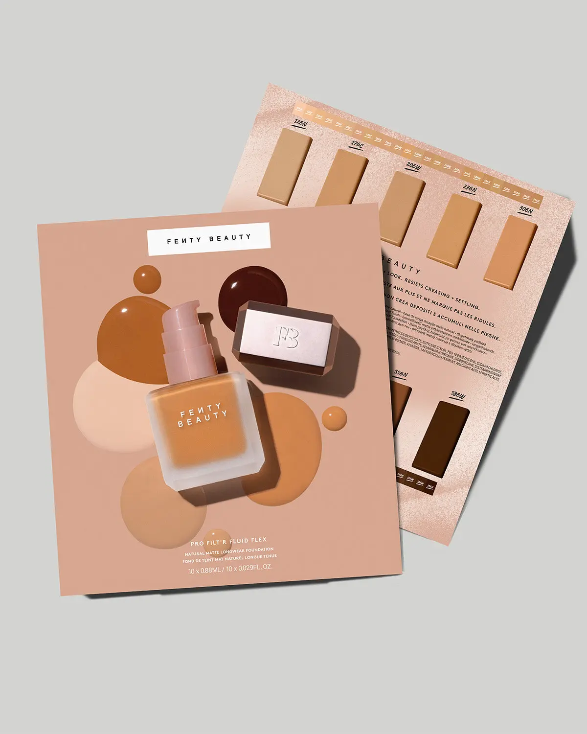 Pro Filt'r Fluid Flex Foundation Sample Card Pro Filt'r Fluid Flex Foundation Sample Card