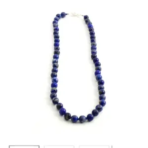 Handmade Blue Friendship Knotted Necklace