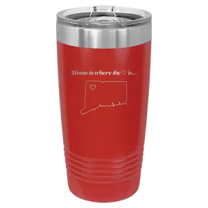 Connecticut Heart 20 oz Tumbler | Red