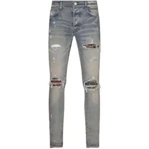 AMIRI Rainbow Paisley Thrasher Jeans Clay Indigo