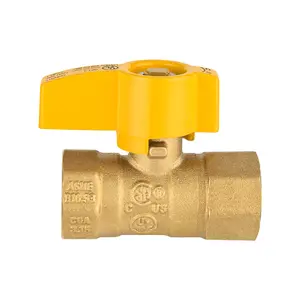 10-Pack 3/4" FNPT Gas Valve, Yellow