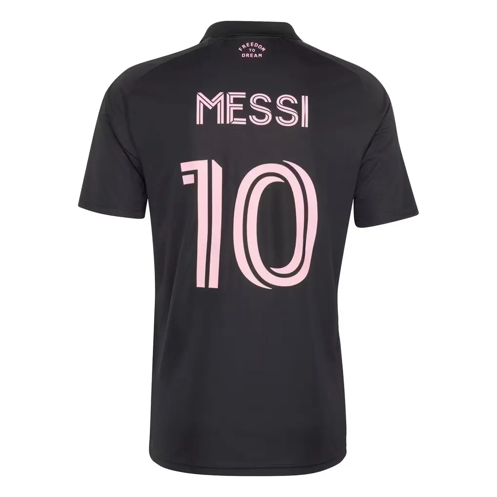 Unisex Soccer Athletic Short Sleeve Football Shirt Sports Fan GOAT Messi 2026 Presagio Replica Jersey - Black  Football Shirt