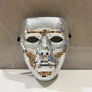 Disco Mosaic Mask, Party Glitter Mask, Pride Month, Independence Day, Holiday Costume, Halloween Mask, Friday Carnival Mask