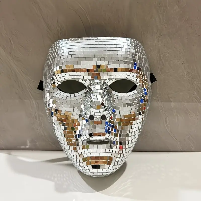 Disco Mosaic Mask, Cool Mask, Party Glitter Mask, Pride Month, Independence Day, Holiday Costume, Halloween Mask, Friday Carnival Mask, Party Supplies, Party Accessories
