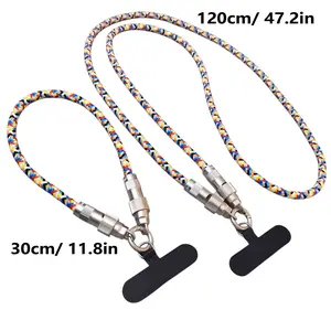 240w Fast Charging USB-C Cable with Portable Phone Lanyard, Type-C Connector, 0.3m Handheld & 1.2m Crossbody Design, Super Fast Charging