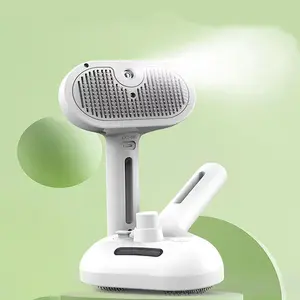 Pet Self Cleaning Steam Comb, 1 Count Pet Grooming Pin Brush for Dogs & Cats, Pet Hair Removal Combs, Manual Pet Grooming Tool, Dog & Cat Grooming Supplies, Groomer Tools, Fur Removal Tool, Grooming Accessories