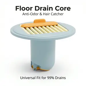 Viral Anti-Odor Floor Drain Core Drain Cover | Shower Hair Catcher & Sewer Smell Stopper | Prevent Drain Bugs & Clogs | One-Way Valve Bathroom Strainer Filter | Renter Friendly Aesthetic Home Hacks | Trending TikTok CleanTok Finds