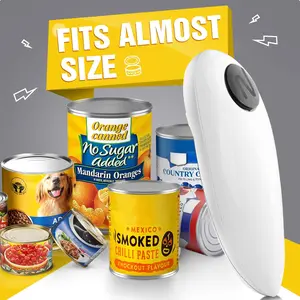 Electric Can Opener, One-Touch Automatic Handheld Can Opener with Smooth Edge Design, Seniors & Arthritis-Friendly Kitchen Gadget, Cuts All Can Sizes Effortlessly, Automatic Can Opener Compact Kitchen Tool Durable Kitchen Tool, Can Openers for Kitchen
