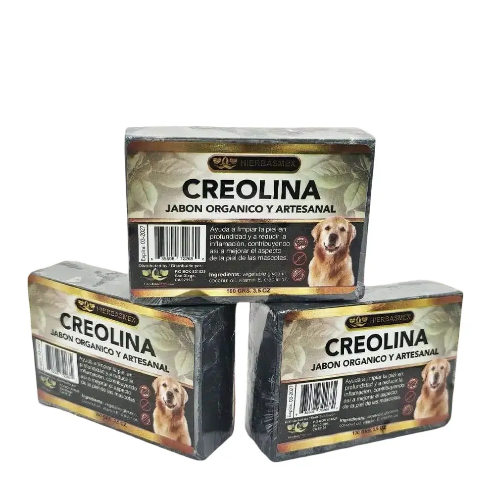 3 Pack Jabon de Creolina Barra Bar Soap 100gr. Jabones Combo