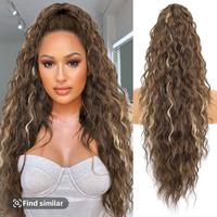 30’‘-Chocolate Brown with Golden Highlights