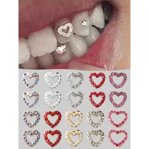 20-Piece Set of Shining Tooth Gems with Rhinestones, Random Styles, Perfect Gift for Valentines or Mother's Day