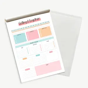 Templateable Mind Map Notebook, To-Do List Desk Pad, Efficiency Planner, Adhd Daily Plan Book, 50 Colorful Tear-Off Pages, Time Management Tool
