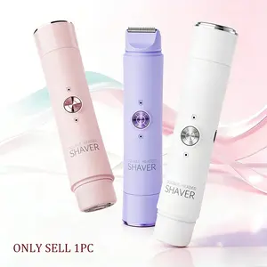 2-in-1 Electric Hair Removal Kit, USB-Rechargeable Bikini Shaver for Women, Bikini Line & Underarm Hair Remover, Ideal Gift for Her